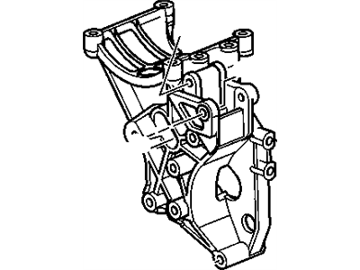 97362176 GM Bracket, A/C Compressor Mounting Illustration 1 of 1