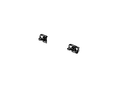 Oldsmobile 25601236 CLIP,REAR SIDE DOOR LOWER FINISH PANEL(PART OF 10)(ATTACHES TO DOOR OUTER BY 1 WELD STUD)(HOOK & SNAP RETAINER)(UPPER)