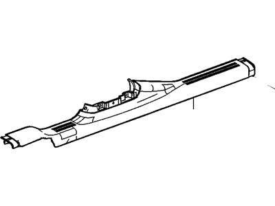 GM 25983273 Trim, Body Center Pillar (W/Metal Inner Panel) 25983273 GM Trim, Body Center Pillar (W/Metal Inner Panel) Illustration 1 of 1