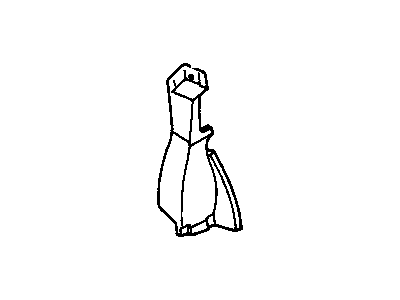 GM 12395506 Lock Cover, Front Passenger Side 12395506 GM Lock Cover, Front Passenger Side Illustration 1 of 1