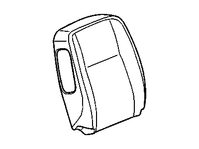 Chevy 19178551 COVER,PASSENGER SEAT BACK(CASHMERE)(BUILT 3/15/07 & AFTER)(FOR 1ST DESIGN SEE 89044188)