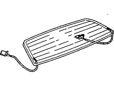 10123050 GM Glass, Rear Illustration 1 of 1