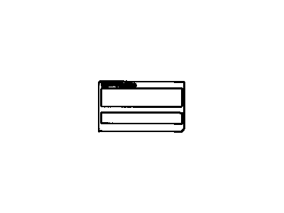 Chevy 30013832 Info Label
