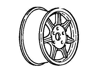 Cadillac Eldorado Spare Wheel - 9593094