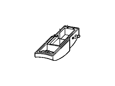 Chevy 12470226 ARMREST,DRIVER SEAT(INCLUDES 53,54,59-61)(GRAPHITE)(16.7" LENGTH)