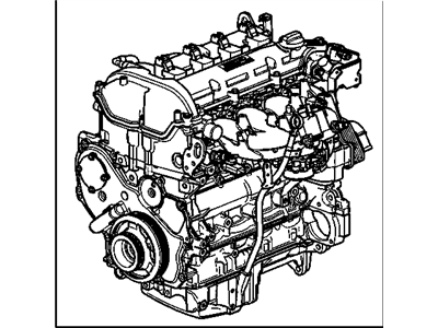 Saturn 19329341 ENGINE,GASOLINE (SERVICE NEW)(CONTENT BASED ON APPLS W/AUTO TRANS)(OTHER LNF APPLS MAY NEED CRANKSHAFT BALANCER SEE INSTRUMENT SHEET W/ENGINE FOR DETAILS)