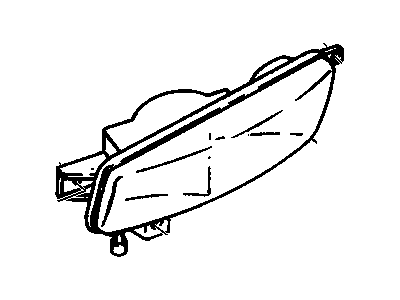 Cadillac 9117665 LAMP,CORNER & FRONT FOG(W/O BULBS)(2.725)