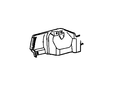 20539451 GM Trim, Rear Compartment Trim, Black, Driver Side Illustration 1 of 1