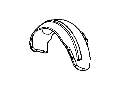 Chevy Corvette Fender Splash Shield - 10135988