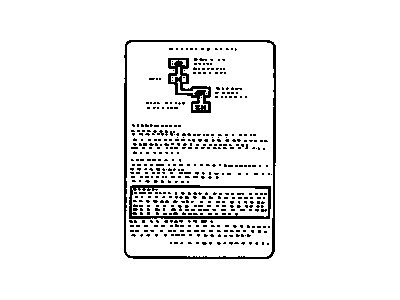 Chevy 30003552 Label