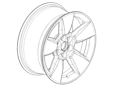 GM 84393546 Wheel, Rear Or Spare 84393546 GM Wheel, Rear Or Spare Illustration 1 of 1