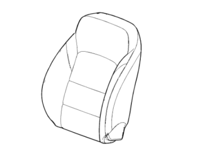 Chevy 84127717 COVER,FRONT SEAT BACK(BLACK)(W/MAP POCKET)(FOR 2ND DESIGN SEE 84373801)