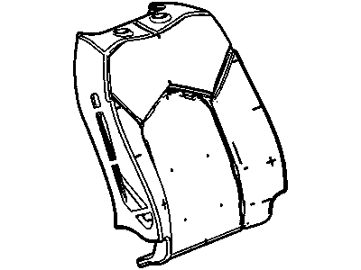 Cadillac 22973942 PAD,PASSENGER SEAT BACK(SVC FOAM ASM: FRONT SEAT BACK PASS HEAT)