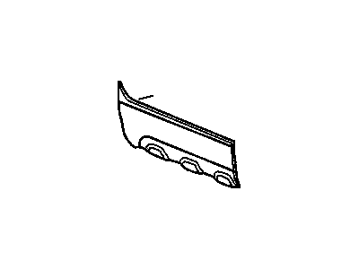 Chevy 15086535 MOLDING,FRONT SIDE DOOR LOWER(INCLUDES 9-11)(CHARCOAL)