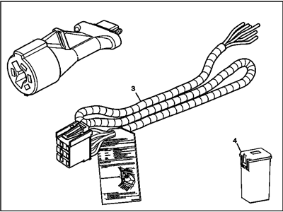 Chevy 15085418 HARNESS,ELECTRONIC BRAKE CONTROL WIRING HARNESS EXTENSION(INCLUDES 2-4)