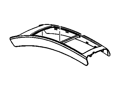 Cadillac 89039924 PLATE,FRONT FLOOR UPPER CONSOLE TRIM(EBONY)