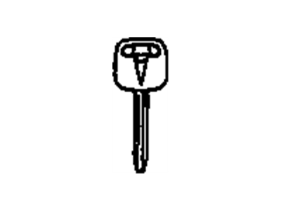 Pontiac 88975018 KEY,DOOR LOCK & IGNITION LOCK(UNCODED)(INCLUDES RESISTOR)(UNCODED)