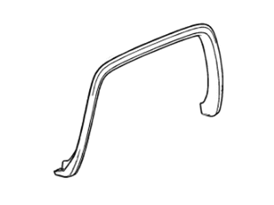 GMC 23126058 MOLDING,REAR WHEEL OPENING(PART OF 1)(INCLUDES 3)(PAINT TO MATCH)(17.507)(SERVICEABLE COMPONENT OF PARTS PACKAGES 22943037/39/41/43/45/47)