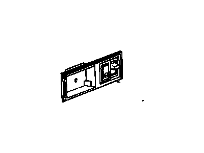 25611154 GM Handle Bezel, Passenger Side Illustration 1 of 1