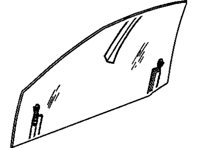 Cadillac 20753360 Door Glass