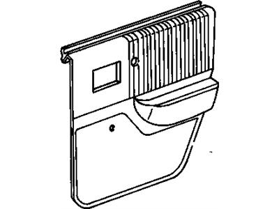 GM 10164224 Trim, Rear Side Door Trim, Passenger Side 10164224 GM Trim, Rear Side Door Trim, Passenger Side Illustration 1 of 1