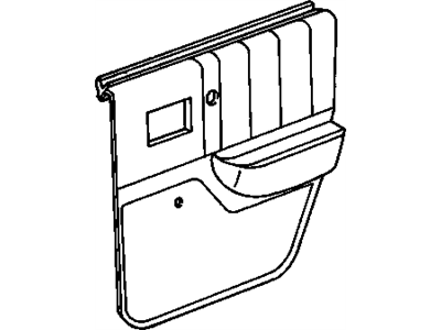 Buick 10164225 TRIM,REAR SIDE DOOR(MEDIUM BEECHWOOD)(INCLUDE 2,3)(MEDIUM BEECHWOOD)