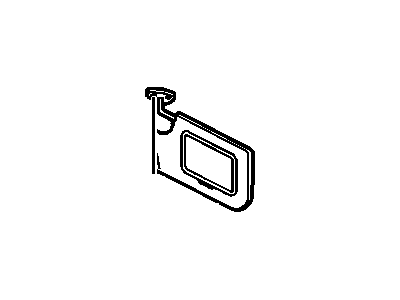 Chevy 22729089 SUNSHADE,(PART OF 1)(INCLUDES 25)(SHALE)(W/O MAP STRAP)(FOR 1ST DESIGN SEE 22680814)