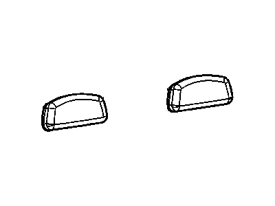 Chevy 89039025 COVER,3RD ROW SEAT HEAD RESTRAINT(PEWTER)