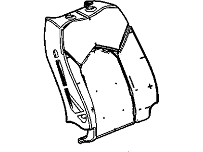 Cadillac 22973950 PAD,PASSENGER SEAT BACK(INCLUDES 8)(SVC FOAM ASM: FRONT SEAT BACK PASS DVD & HEAT)