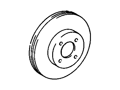 2002 Chevy Prizm Brake Disc - 94854148