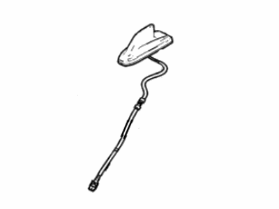 Chevy 84876037 ANTENNA,HIGH FREQUENCY(INCLUDES 3)(BLACK)(PAINT TO MATCH)