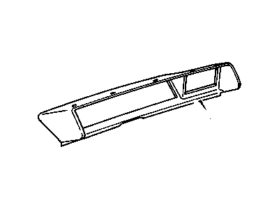 Oldsmobile 10213436 Cluster Panel Trim Plate