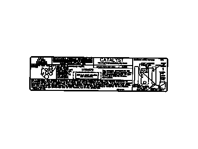 GMC 52371204 LABEL,VEHICLE EMISSION CONTROL INFORMATION