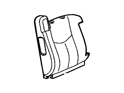 Cadillac 88938622 COVER,PASSENGER SEAT BACK(PEWTER)