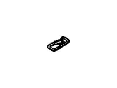 Chevy 10349083 BEZEL,3RD ROW SEAT ANCHOR PLATE(GRAY)(3RD ROW, RIGHT SEAT, LH FRONT LEG)