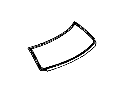 Cadillac 25634369 Back Glass