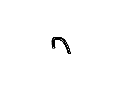 GM 10151783 Wheel Opening Molding, Front Driver Side 10151783 GM Wheel Opening Molding, Front Driver Side Illustration 1 of 1