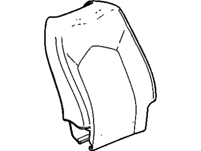 Cadillac 22990696 COVER,PASSENGER SEAT BACK(SHALE)(W/DYE TRANSFER PROTECTION)