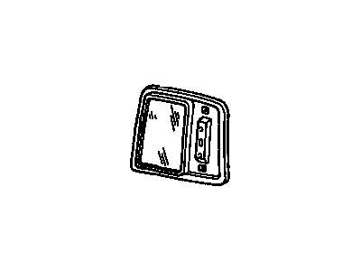 Cadillac 25557981 Quarter Glass