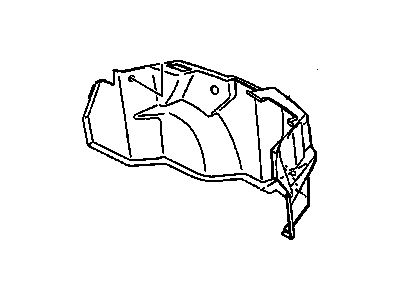 GM 25613172 Trim Panel, Rear Passenger Side 25613172 GM Trim Panel, Rear Passenger Side Illustration 1 of 1