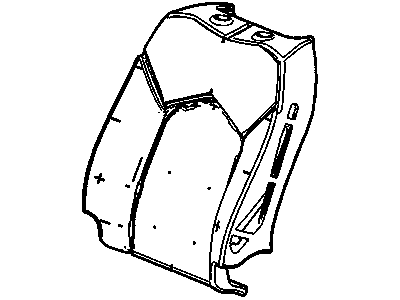 Cadillac 22973952 PAD,DRIVER SEAT BACK(SVC FOAM ASM: FRONT SEAT BACK DRIVER HEAT DVD)