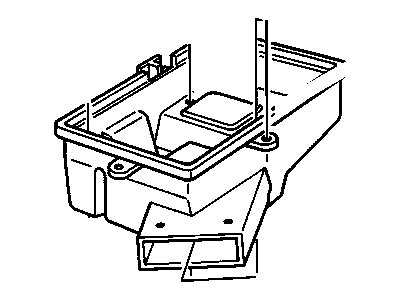 Cadillac DeVille Air Filter Box - 25099358
