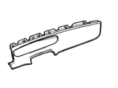 Chevy 22880755 PAD,INSTRUMENT PANEL TRIM(INCLUDES 2)(BLACK)(W/RED STITCH)