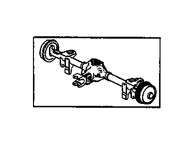 Chevy 12554921 AXLE,REAR(3.42 RATIO)(INCLUDES 1-57, KIT 1-3)(UNPAINTED FOR DOMESTIC USE)(CODE 8PN)