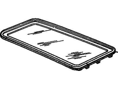 Buick 12536413 Glass