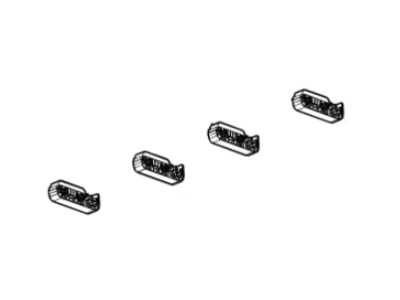 Chevy 42664524 CLIP,BRAKE & FUEL FEED & FUEL RETURN & EVAP EMISSION PIPE(HOLDS TWO 9.5 AND TWO 5.3MM TUBES)