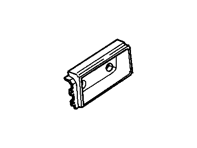 GM 20737669 License Pocket 20737669 GM License Pocket Illustration 1 of 1