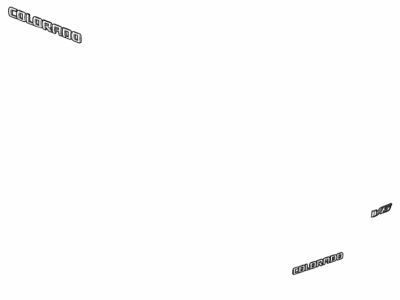 Chevy 84858702 EMBLEM PKG,BODY(INCLUDES 2-4)(BLACK)(INSTALL 0.60)(0.182 KG)