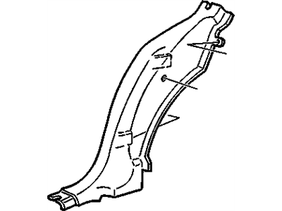 Chevy 10285816 Lock Pillar Trim