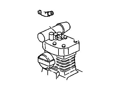 GM 15630802 Fitting, Engine Air Cooling Control, Rear GM 15630802 Fitting, Engine Air Cooling Control, Rear